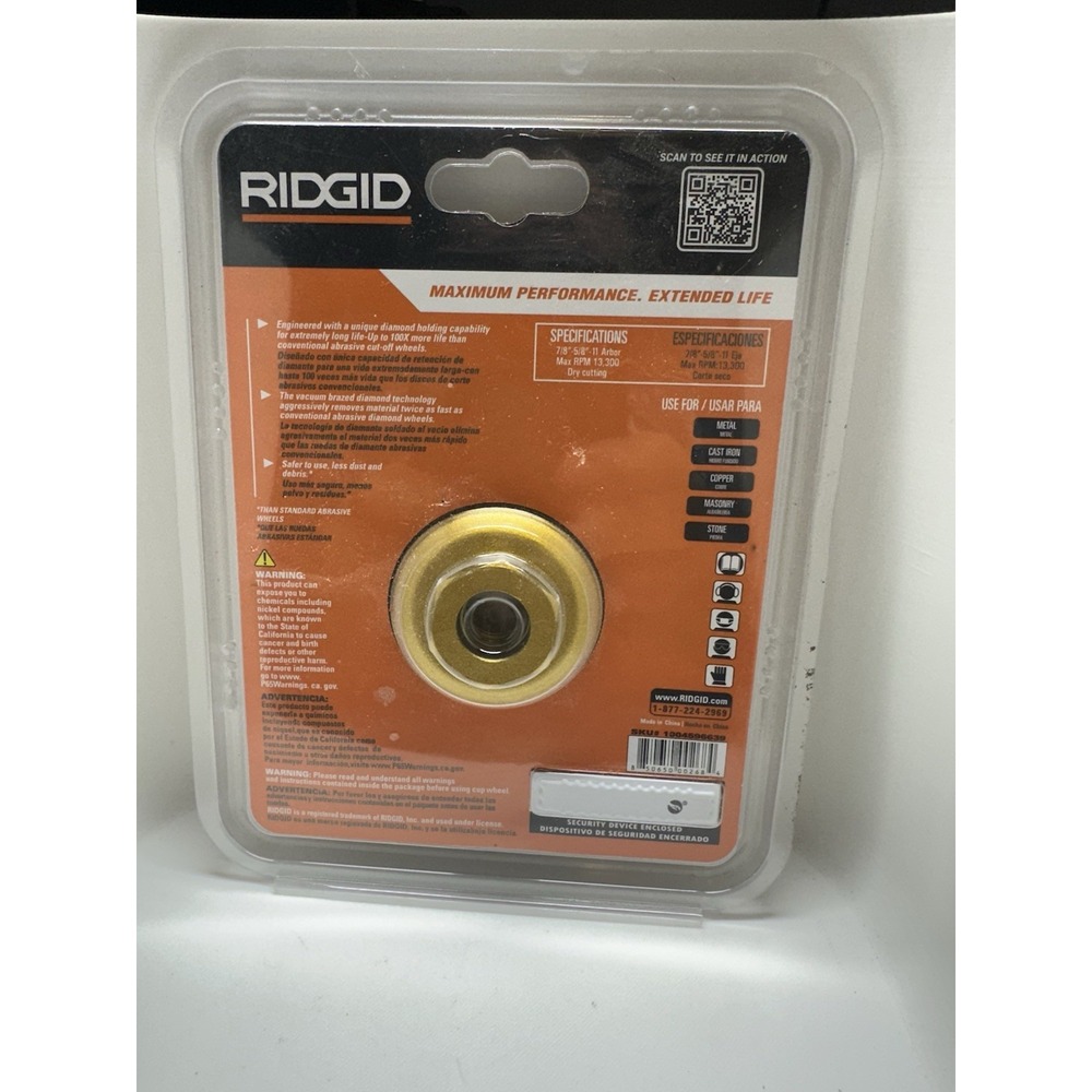 RIDGID 4.5 in. V-Tech Multipurpose Grinding Wheel